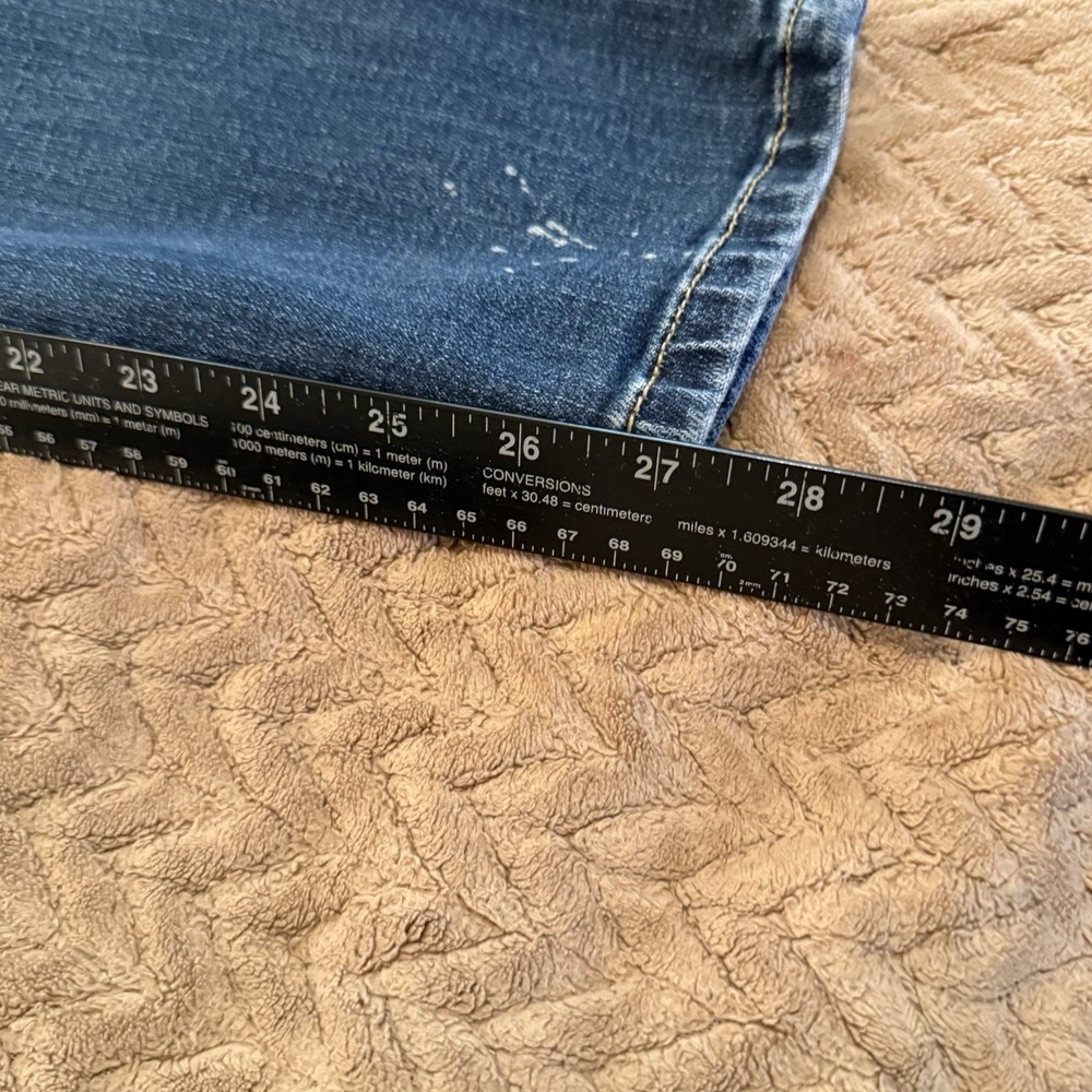 Judy Blue Womens 1/25 Jeans Blue Straight Stretch Distressed Streetwear Gothic - Picture 7 of 11